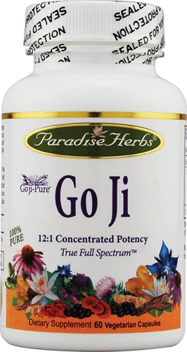 Paradise Herbs Go Ji - 60 Cápsulas Vegetarianas de Extrato de Goji Berry