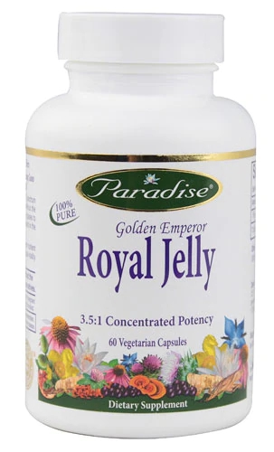 Paradise Herbs Golden Emperor Royal Jelly -- 60 Vegetarian Capsules