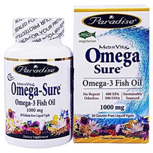 Comprar paradise herbs med-vita® omega-sure™ omega-3 fish oil -- 1000 mg - 30 gel preço no brasil epa & dha omega fatty acids omega-3 suplementos em oferta vitamins & supplements suplemento importado loja 47 online promoção -