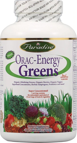 Paradise Herbs Orac Energy Greens -- 120 Vegetarian Capsules