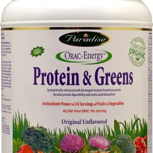 Paradise Herbs ORAC-Energy Proteína e Verdes Original Sem Sabor 454g