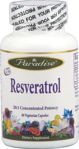 Paradise Herbs Resveratrol - 60 Cápsulas Vegetarianas - Potente Antioxidante