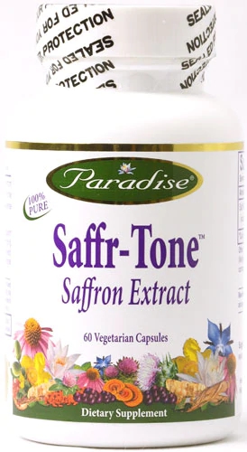 Paradise Herbs Saffr-Tone Extrato de Açafrão 60 Cápsulas Vegetarianas - Bem-Estar Natural