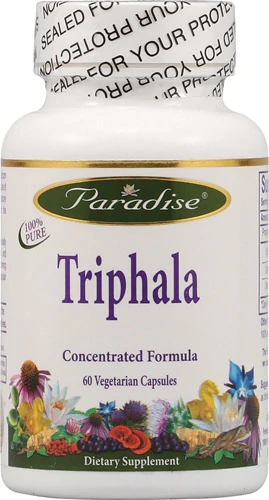 Paradise Herbs Triphala 60 Cápsulas Vegetarianas - Bem-Estar Digestivo e Imunidade