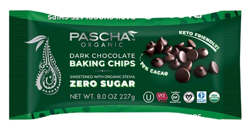 Gotas de Chocolate Amargo Orgânico Sem Açúcar Pascha - 250g
