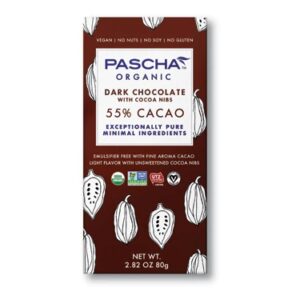 Comprar pascha organic dark chocolate with cocoa nibs -- 2. 8 oz preço no brasil candy chocolate chocolate bars dark chocolate food & beverages suplementos em oferta suplemento importado loja 37 online promoção -