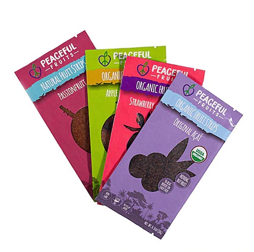 Peaceful Fruits Fruit Strips Orgânicas - 12 Pacotes (Sabores Variados: Maracujá, Maçã+Açaí, Morango+Açaí, Açaí Original)
