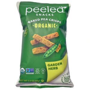 Comprar peeled snacks organic baked pea crisps garden herb -- 3. 3 oz preço no brasil dried peas dried veggie snacks food & beverages snacks suplementos em oferta suplemento importado loja 13 online promoção -