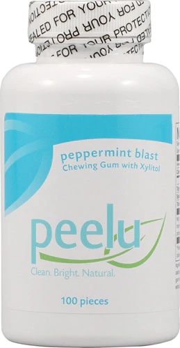Goma de Mascar Peelu Peppermint Blast - 100 Unidades - Refrescância e Bem-Estar Intenso