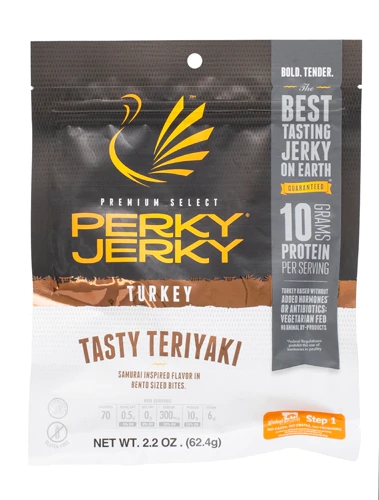Perky Jerky Tasty Teriyaki - Carne Seca Premium de Peru (62g)