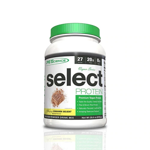 PEScience Select Protein Vegan Series 811g - Delícia de Canela - Proteína Vegetal Premium