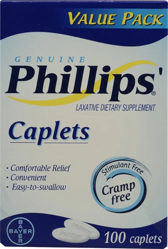 Phillips Laxative Caplets - 100 Caplets: Alívio Eficaz e Confortável