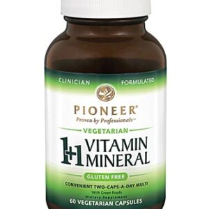 Comprar pioneer 1+1 vitamin mineral gluten free -- 60 vegetarian capsules preço no brasil multivitamins suplementos em oferta vitamins & supplements whole food multivitamins suplemento importado loja 25 online promoção -