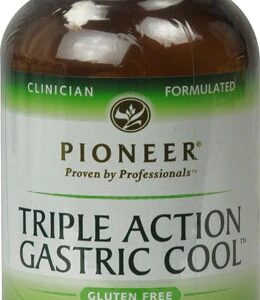Pioneer Triple Action Gastric Cool Sabor Cereja Baunilha - 45 Pastilhas Mastigáveis Sem Glúten