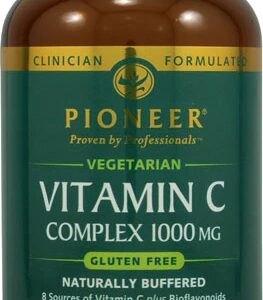 Pioneer Vitamin C Complex 1000mg - 120 Comprimidos Vegetarianos | Imunidade e Bem-Estar