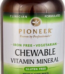 Pioneer Vitamin Mineral Mastigável Sem Ferro Sabor Frutas - 180 Unidades Vegetarianas