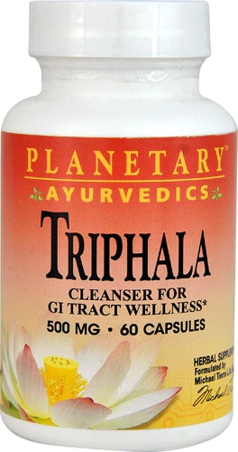Planetary Herbals Ayurvedics Triphala 500mg - 60 Cápsulas: Saúde Intestinal e Detox Natural