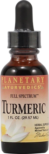 Cúrcuma Orgânica Planetary Herbals Ayurvetics Full Spectrum™ 30ml - Anti-inflamatório Natural