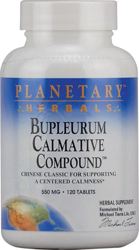 Planetary Herbals Bupleurum Calmative Compound™ 550mg - 120 Comprimidos - Bem-Estar Natural