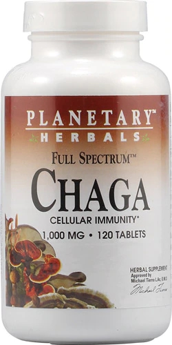 Chaga Full Spectrum Planetary Herbals 1000mg - 120 Comprimidos