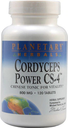 Planetary Herbals Cordyceps Power CS-4™ 800mg - 120 Comprimidos - Energia e Vitalidade