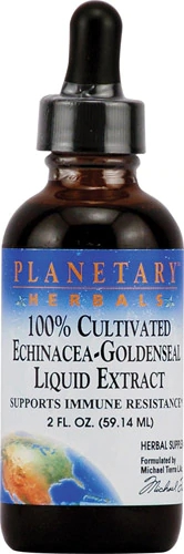 Planetary Herbals Echinacea-Goldenseal Líquido 2 fl oz (Aprox. 59ml) - Imunidade e Bem-Estar