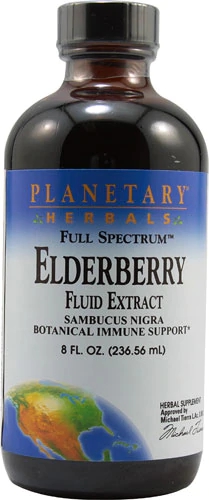 Extrato Fluido de Sabugueiro Planetary Herbals Full Spectrum 237ml - Bem-Estar Imunológico
