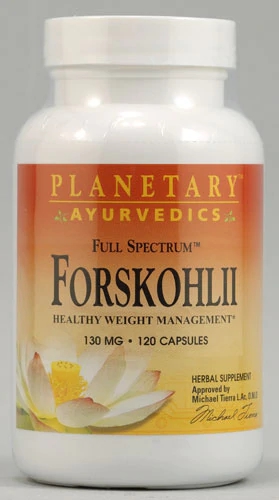 Planetary Herbals Forskohlii Full Spectrum 130mg - 120 Cápsulas - Auxílio Metabólico e Bem-Estar