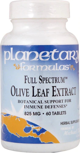 Extrato de Folha de Oliveira Planetary Herbals Full Spectrum 825mg - 60 Comprimidos