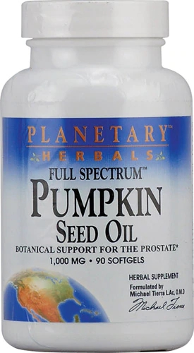 Óleo de Semente de Abóbora Planetary Herbals Full Spectrum 1000mg - 90 Cápsulas Gelatinosas