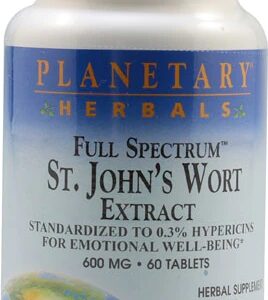 Planetary Herbals Erva de São João 600mg 60 Comprimidos - Bem-Estar Natural