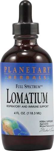 Planetary Herbals Lomatium Líquido 120ml - Extrato de Raiz Nativa para Bem-Estar