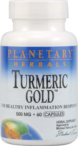 Planetary Herbals Cúrcuma Gold 500mg - 60 Cápsulas - Suplemento Natural