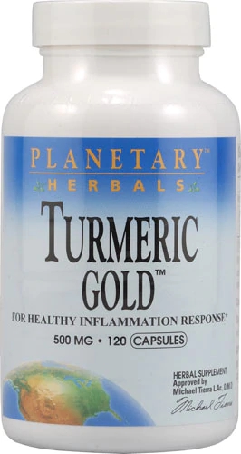 Planetary Herbals Cúrcuma Gold™ 500 mg - 120 Cápsulas: Potência Natural para o Bem-Estar