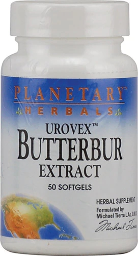 Planetary Herbals Urovex Extrato de Petasites 50 Cápsulas - Suporte ao Bem-Estar Urinário