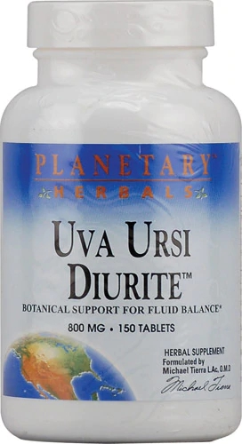 Planetary Herbals Uva Ursi Diurite 800mg - 150 Comprimidos