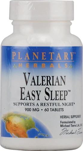 Valeriana Easy Sleep Planetary Herbals 900mg - 60 Comprimidos para Sono Tranquilo