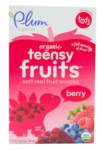 Plum Organics Organic Teensy Fruits™ Soft Real Fruit Snacks Berry -- 1.75 oz