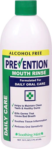 Enxaguante Bucal Prevention Menta Calmante 473ml - Cuidado Diário Oral