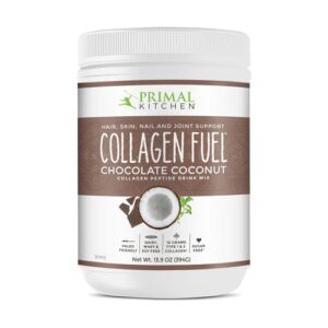 Primal Kitchen Collagen Fuel Chocolate Coco Bebida 24 Porções - Suplemento de Colágeno