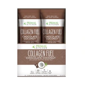 Primal Kitchen Collagen Fuel Chocolate Coconut - 12 Sachês (14g cada)
