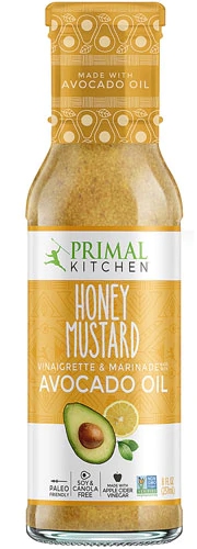 Molho Vinaigrette Primal Kitchen Mel Mostarda com Óleo de Abacate 237ml - Natural e Saboroso