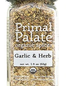 Comprar primal palate organic spices garlic & herb -- 2. 1 oz preço no brasil food & beverages salt seasonings & spices suplementos em oferta suplemento importado loja 69 online promoção -