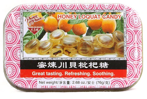 Balas de Loquat Prince of Peace, Refrescantes e Naturais - 76g