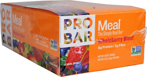 ProBar Meal On-The-Go Wholeberry Blast - 12 Barras Energéticas