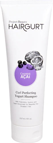 Shampoo Project Beauty Hairgurt Yogurt Coco e Açaí para Cachos Perfeitos - 237ml