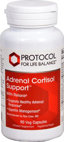 Protocol For Life Balance Adrenal Cortisol Support 90 Cápsulas Veganas - Equilíbrio Hormonal