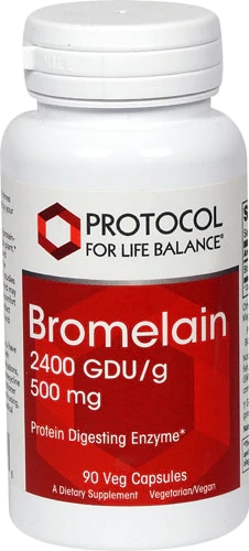 Protocol For Life Balance Bromelina 500mg - 90 Cápsulas Vegetais