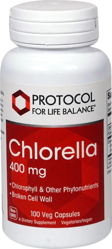 Protocol For Life Balance Chlorella -- 400 mg - 100 Veg Capsules