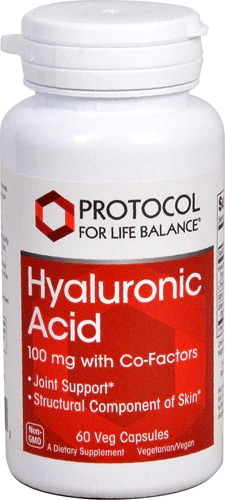 Protocol For Life Balance Ácido Hialurônico 100mg - 60 Cápsulas Vegetais Veganas